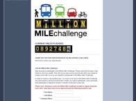 Million Mile Challenge Website